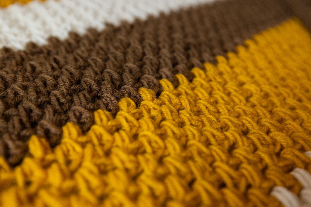 Hand-knit textile and material detail, Yaara Design Studio styling palette